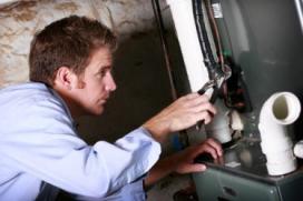 Jim is one of our Fairfield water heater repair experts currently working on a unit